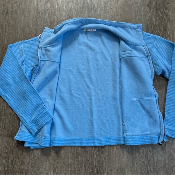 Vineyard Vines Tonal Striped Full Zip funnel neck Shep Shirt jacket sweater XL - Picture 7 of 13